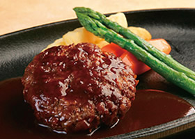もとぶ牛ハンバーグ定食