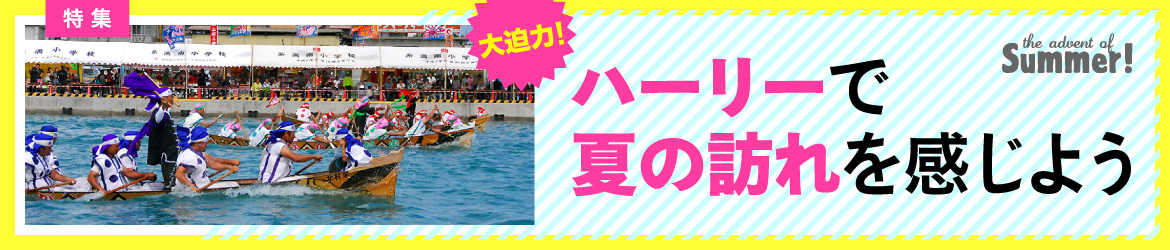 大迫力！ハーリーで夏の訪れを感じよう
