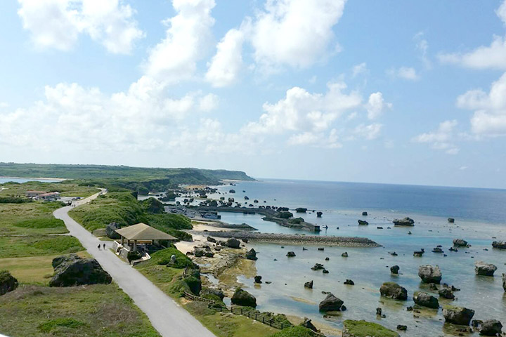 東平安名崎展望台から望む風景