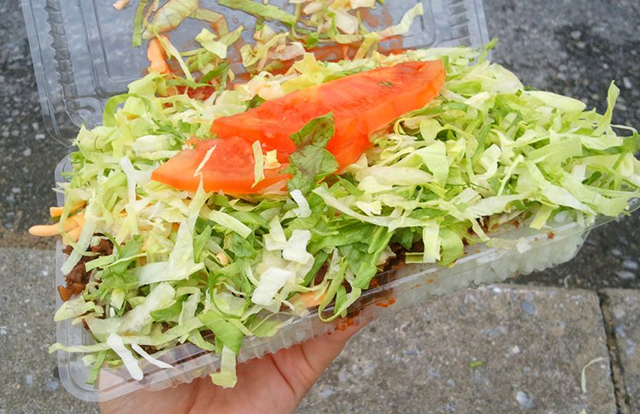 テイクアウト用タコライスチーズ野菜