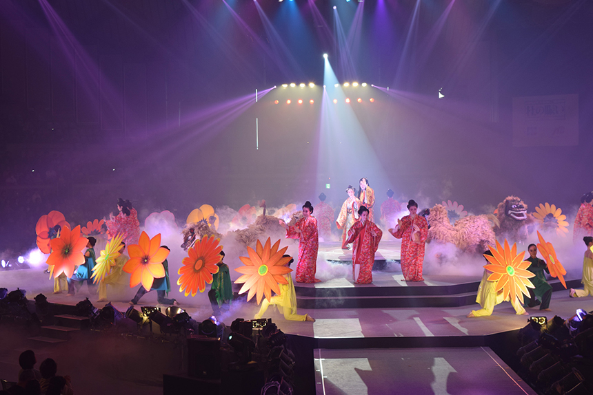 2017年のメイン演目「琉球花の舞」