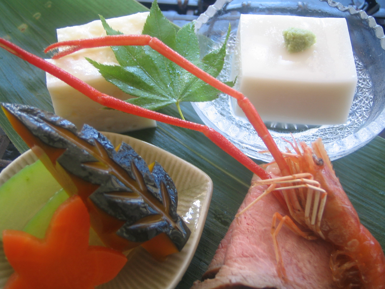 メイン料理が選べるミニ懐石風の桃香セット