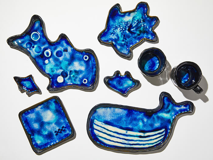 石垣焼の体験作品