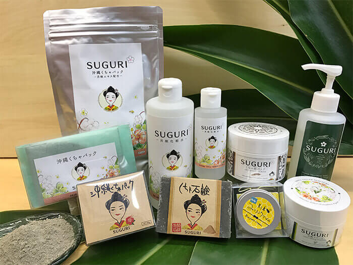 Okinawa Natural Cosmetics SUGURI’s cute logo is very popular among our female customers.
