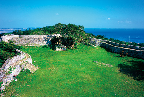 The ruin of Nakagusuku castle