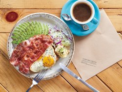 GOOD DAY BREAKY is a typical Australian breakfast and is the store’s top-seller. 