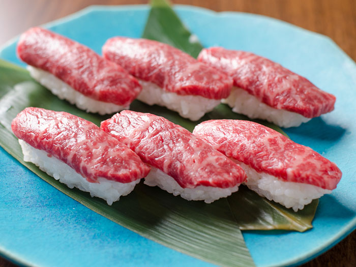You've got to try Ishigaki Beef Sushi!