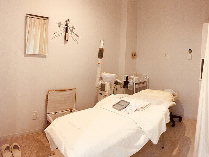 Semi-private treatment room