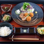「石垣牛のメンチカツ御膳」