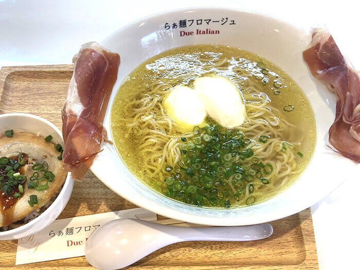 らぁ麺フロマージュ Due Italian パレットくもじ店