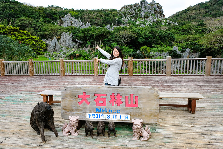 発地点に立ったばかりなのに、迫力ある岩山が目の前に‥！期待に胸を膨らませつつ、いよいよツアースタート！