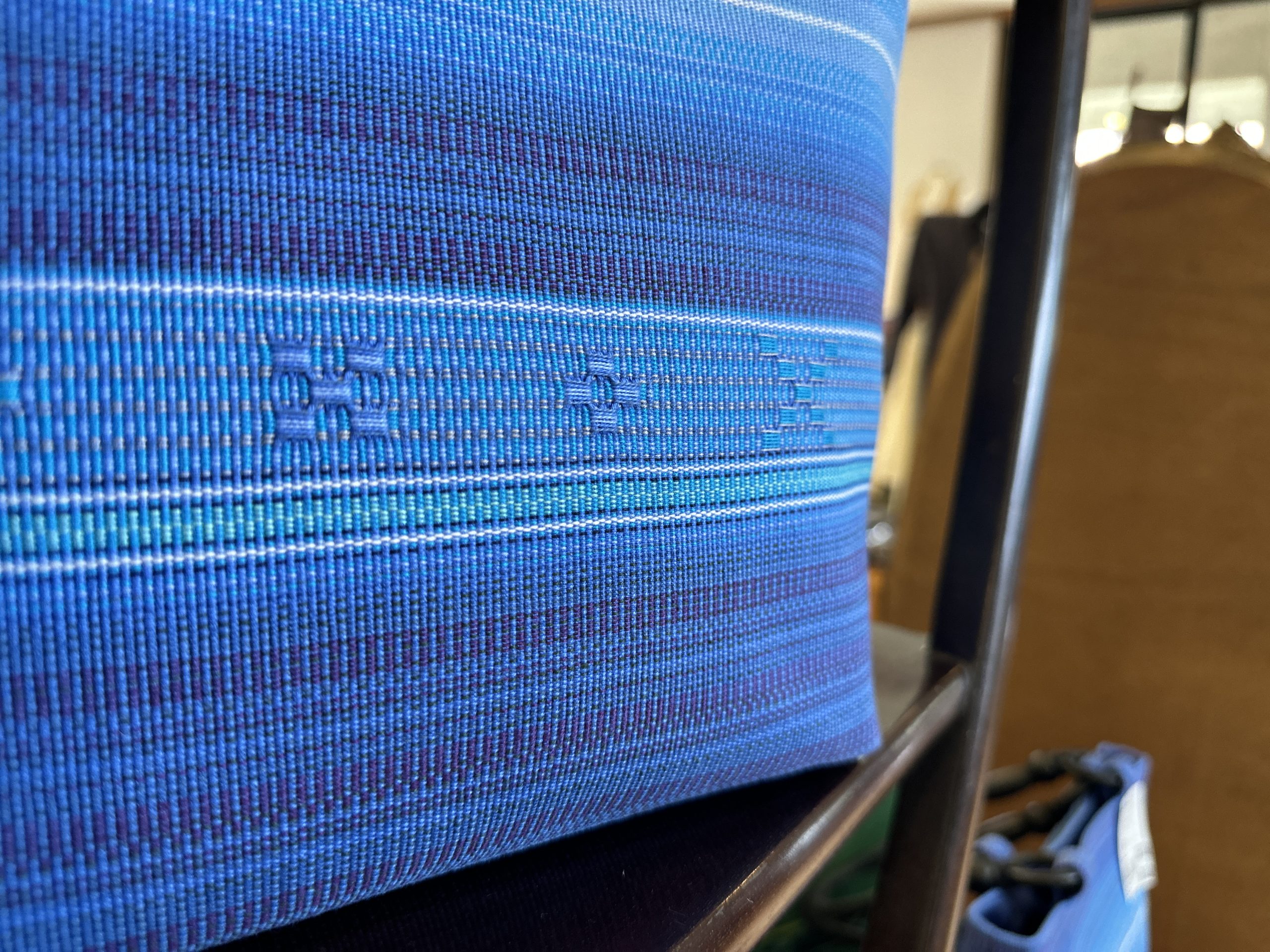 石垣島の伝統的な織物 みんさー織のアップ画像
