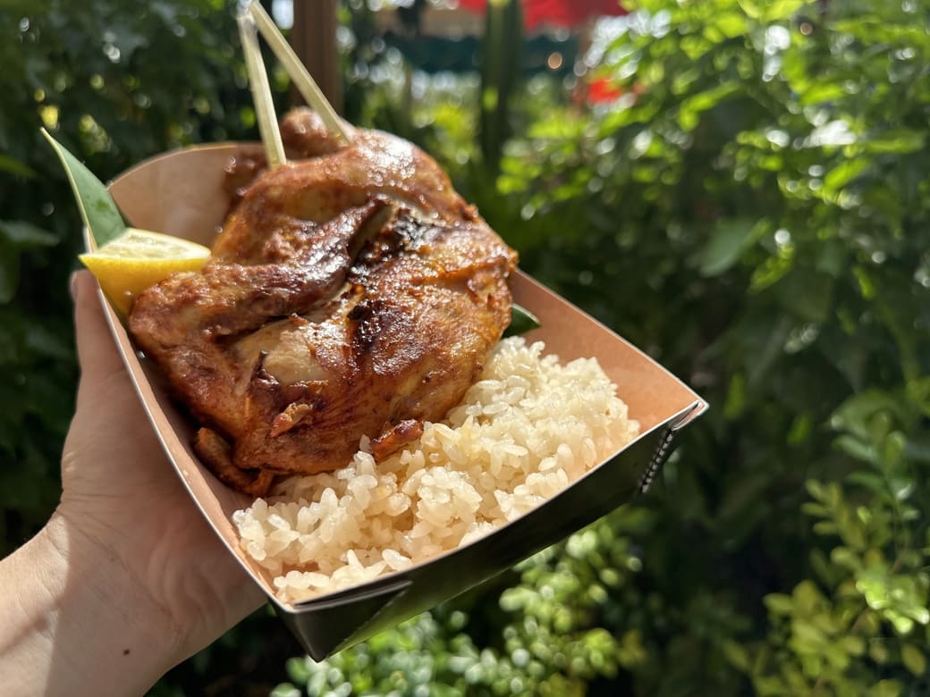 ジャングリア沖縄_ワイルドバンケット_食事(ザ・ワイルドジャングルチキン)