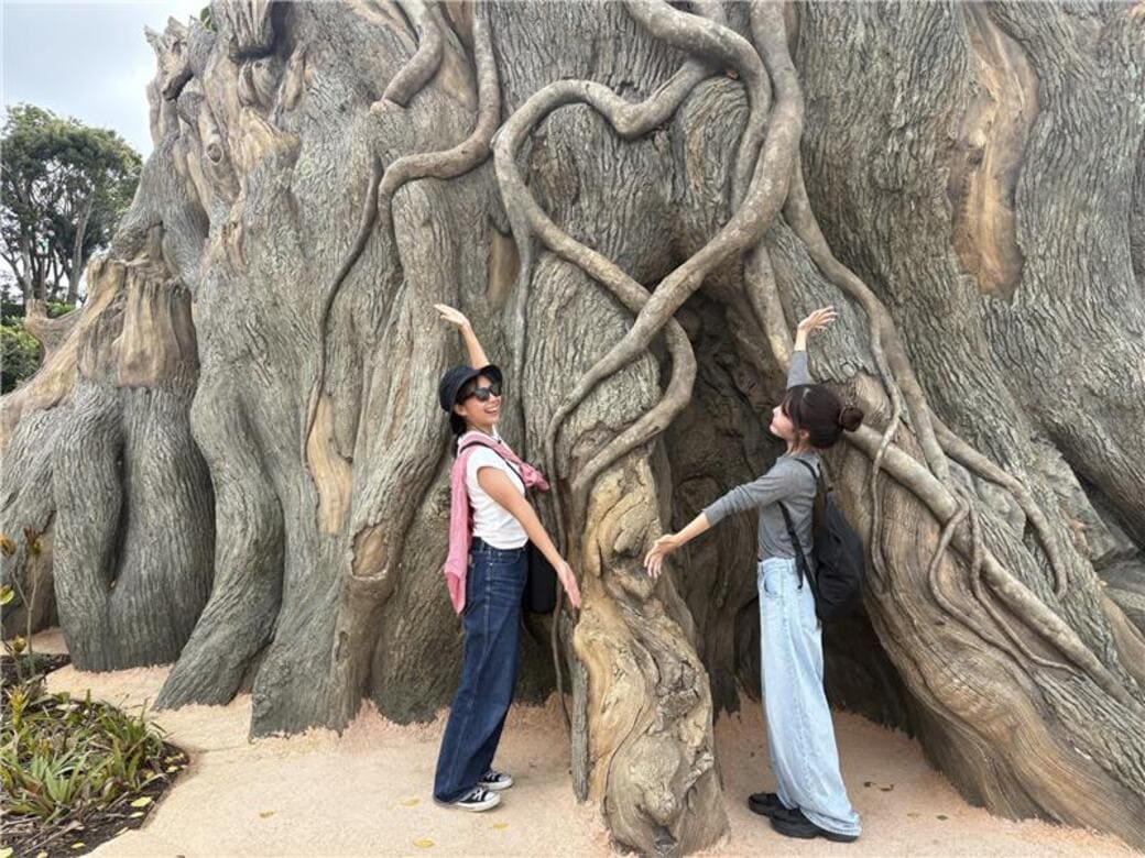 ジャングリア沖縄入口_シンボルツリー裏側